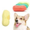 Form Erdnusszähne Interaktive Squeaky Cleaning Squeak Hundekauen Spielzeug für mittelgroße Hunde, große kleine Rassen Welpen Tierversorgungen s,