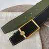 Belt for Women Genuine Leather 3.2/3.8cm Width High Quality Men Designer Belts S Buckle cnosme Womens Waistband Cintura Ceintures with box 06