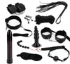 Prodotti sessuali slave anale vibratore set bdsm bondage maschera giocattoli flirt mani bavaglio gag corda tappo giocattoli sessuali di vetro per coppie y181022836396