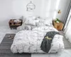 100 Cotton Duvet Cover Set Fashion Marble White Women Girls Home Bedclothes Soft Bedding Comforter Cover Twin Queen King Size 2109892950