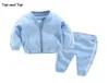 Top and Top Fashion Kids Baby Boy Clothes Set Cotton Sweats-shirts à manches longues 2pcs Tracksuit Baby Girls Outfits Bebes 10219617812