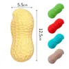 Shape Peanut Teeth Interactive Squeaky Cleaning Squeak Dog Chew Toys for Medium Dogs, Large & Small Breeds Puppy Pet Supplies s,