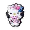Charmos de anime Memórias de infância por atacado Cats rosa 25 cores Presente engraçado Cartoon Charms Acessórios para sapatos PVC Decoração de fivela de borracha macia e encanta