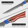 XITUO Damascus Steel Boning Knife 6 Inch Super Sharp Fillet Knife Ergonomic Rosewood Handle Pro Chef Knife boneless meat cleaver