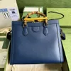 Diana Medium totes 35 cm Designer Bambus Umhängetasche Spiegel Qualität Echtes Leder -Crossbody -Taschen Lady Handtasche mit Kiste G071