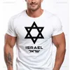 T-shirts masculins T-shirt imprimé en coton Israël Star de David Israélien Bouclier Médélant militaire Israel Force rétro Force Rétro Femme Classic Top D240509