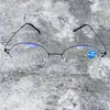 Солнцезащитные очки без винтового титанового сплава ретро простота