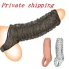 Other Health Beauty Items Penis Extender Silicone Reusable Sleeve Glans Enlarger Delayed Ejaculation Cocking Adult Q240508