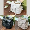 Nieuwe puff Backpack Luxe Echte lederen designer Travel verstelbare riem klassieke veelzijdige tas