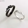 Anelli di coppia Wannee Vendita calda Ring di ottone creativo semplice geometrico Diavolo Ali diavolo Coppia di anelli di apertura per donne uomini gioielli WX