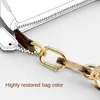 ملحقات حقيبة تمديد سلسلة العنبر أكريليك سلسلة التحويل الإبط امتداد حزام الكتف للسيدات حقيبة يد 240509