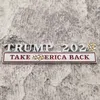 New Trump 2024 Car Metal Sticker Decoration Party Favor US Presidential Election Trump Supporter Body Leaf Board Banner 12.8X3CM