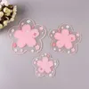 Kawaii Japan Cherry Blossom er Tea Cup Mat Sakura Insulation Table Mats for Milk Mug Drink ers 1PC 240508
