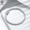 Pulsera de tenis brillante Rinntin Sterling Sier 1.5/2/3mm Clare Cubic Zirconia para Women Chain Bracelet Jewellry SB143