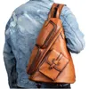 Torby szkolne mężczyźni oryginalne skórzane plecak torba bagażowa plecak podróż swobodny retro mężczyzna