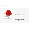 Broches Rose Flower High End Classic Peps for Women Fashion Party Party Mariage Accessoires Badges de bijoux