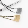 Designer Mini borse in metallo a catena perla trasversale in vita in vita piccola borsa per borsetta quadrata per borsetta 260h