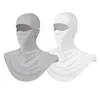 Berets Longlong 2pcs Moisture Wicking Balaclava Volledig gezicht Masker UV Bescherming Ademboute Motercycle Lange nekbedekkingen voor mannen Vrouwen