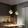 Wall Lamp Nordic Pendant For Living Room Dining Gold/Black Lights Bedroom Copper Glass Shade Home Decor Indoor Lighting