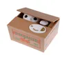 Zautomatyzowane oszczędności Białe kota pudełko pieniądze zabawny bank na monety urocze kota Eat Money Bank Bank Piggy Creative Super Uroczy CAT4970722