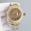 Diamond Mens Watch 42 mm Mouvement mécanique automatique Montres Sapphire imperméable Femmes de bracelet Montre de Luxe