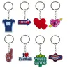 Keychains Lanyards Rugby 13 Keychain Goodie Bag Stuffers levererar nyckelringar för klassrumspriser Keyring Lämplig skolväskan Keyrings B Otmoz