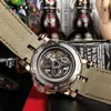 Дизайнерские роскошные часы для мужского механического автоматического автоматического резинового ремешка Roge Dubui Excalibur Case 46 мм резинового ремня Pirelli с двойным полетом w