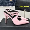 Scarpe da design di lusso con tacchi alti per donne abiti da donna abbigliamento casual sneaker estate sandles tacco a spillo a punta di piedi sandali 760 247