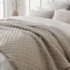 寝具セットリバーシブルベッドスプレッドキルトキングサイズ3ピース柔らかい軽量カバーレット掛け布団ベッドスプレッドすべての季節