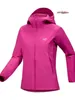 Giacca da design impermeabile per abbigliamento sportivo per esterni uccelli femminile gamma pesante/litola con cappuccio/guscio morbido lw 4tgr