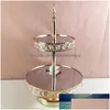 Gerechten platen kristallen cake stands ingesteld 2-3 lagen spiegel cupcake stand desserthouder met afternoon tea bruiloft verjaardagsfeestje frui dhqqs