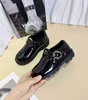 Classics kids Sneakers Shiny patent leather baby Casual shoes Size 26-35 High quality brand packaging Metal logo girls boys designer shoes 24May
