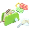 Giocattolo da cucina in legno fai -da -te Fingta di simulazione Model set di macchine da cucina per cuocere i giocattoli educativi per bambini ragazze per bambini 240507