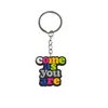 Anéis -chave Rainbow 24 Keychain Bolsa Bolsa Charms para Women Car Bag Keyring Chain Accessories Mackpack and Gift Dia dos namorados adequado OTCO9