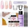 Ongle en poudre acrylique et ensemble de liquide kit d'ongle en acrylique avec monomère liquide brosse à ongles