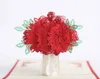 3D Pop Up Flower Greeting Cards Laser Cut Invitation Card för Valentine039S Day Anniversary Wedding Festive Party Supplies6897254