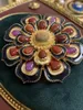 Brooches Vintage High-end Design With Enamel Drop Oil Brooch And Natural Stone Sunflower Jewelry