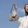 Bolsa Moda Cabelo Cabelo Lembrete de Leopardo Zíper Autumn e Bola de Inverno Pur