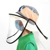 Bérets anti-dropletes résistantes à la poussière Couvercle de visage Chapeau bouche Masque de protection protectrice adulte Visor Bouclier transparent