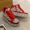 Scarpe casual femmina primavera e autunno strass di sola sportiva ad alto contenuto di suole piene di diamanti