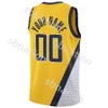 Man Kids Myles Turner Jersey 33 Buddy Hield 24 Tyrese Haliburton 0 Jalen Smith 25 George Hill 7 Serge Ibaka 99 Nwora 13 Chris Duarte Negro Blanco Navy