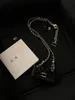 Colliers de créateurs Boutique Rhombus Sac Wear Chain de cuir Collier Long Collier de haute qualité Pendre Pendre Fashion Bijoux Charmlier de Choker Collier Gift de Noël