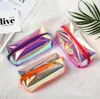 Fashion Women Laser Cosmetic Sac Small Holographic Cosmetic Makeup Pouchage Dames Laser Zipper Purse Bag Tooletry Casetry2432077