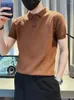 Men's Polos Vintage Polo Shirts Summer Short Sleeve Apel Tee Tops Casual Slim Fit Business Social Streetwear Men Clothing T16