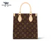 Sacchetti motociclisti inchiostro Rhino rhino Nuova borsa da donna Classic Old Flower Monogram Canvas SAC Plat BB Hantal