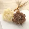 装飾的な花の花輪ラベンダー人工花の飾りプラスチック偽の花の花束ホームリビングルームの花瓶の装飾ウェディングクリスマスアレンジ