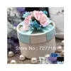 Party Favor Wholesale- 10Pcs/Lot Paper Gift Box Pink And Blue Wedding Boxes Candy - Drop Delivery Home Garden Festive Supplies Event Dhnzl