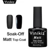 Yinikiz 2017 top basation couche couleur noire mate uv brillant UV trempage de gel polonais en surface givrée en top top coat gel5110125