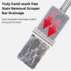 Hände kostenlos flache Mop -Mikrofaserboden -Mop mit 2 waschbaren Mop -Pads drehen Haushaltsküche Lazy Magic Reinigungswerkzeuge 240508
