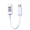 USB Cable Extension Charger Line Hub Meer dan splitter nieuwe stijl 3 USB Hub laadkabel snel lading USB -extensie